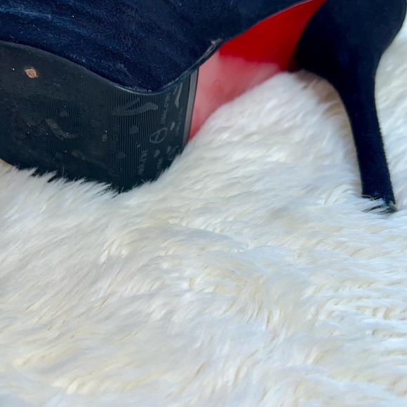 37 US7 No Name SkyHigh Platform Black Suede Over The Knee Platform Boots - Picture 5 of 10